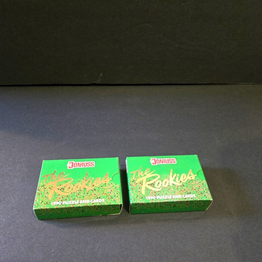 2 CARD SET DONRUSS THE ROOKIES 56 CARDS AND PUZZLE UNOPENED NEW